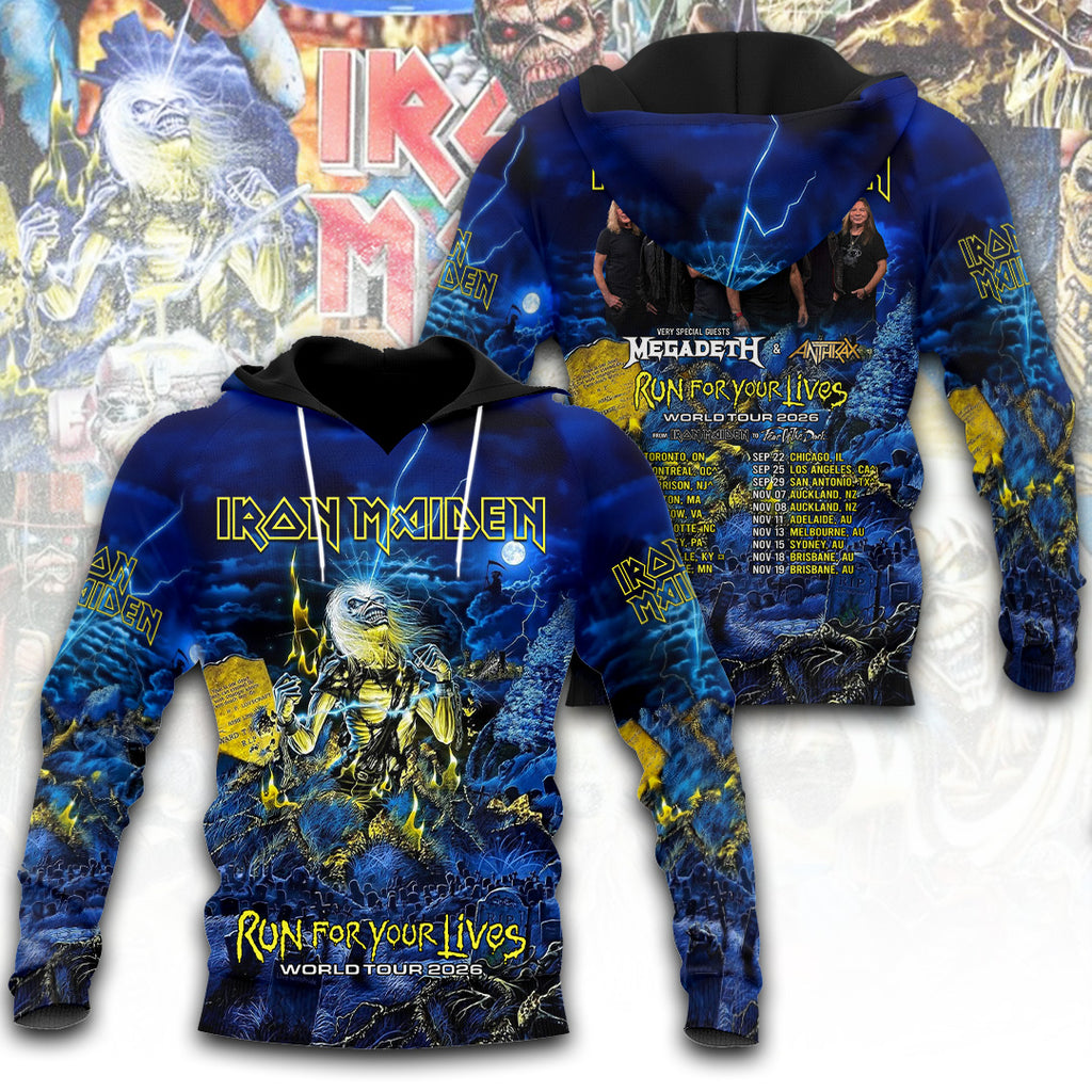 Iron Maiden Tour 2026 3D Apparel – TANTN22738