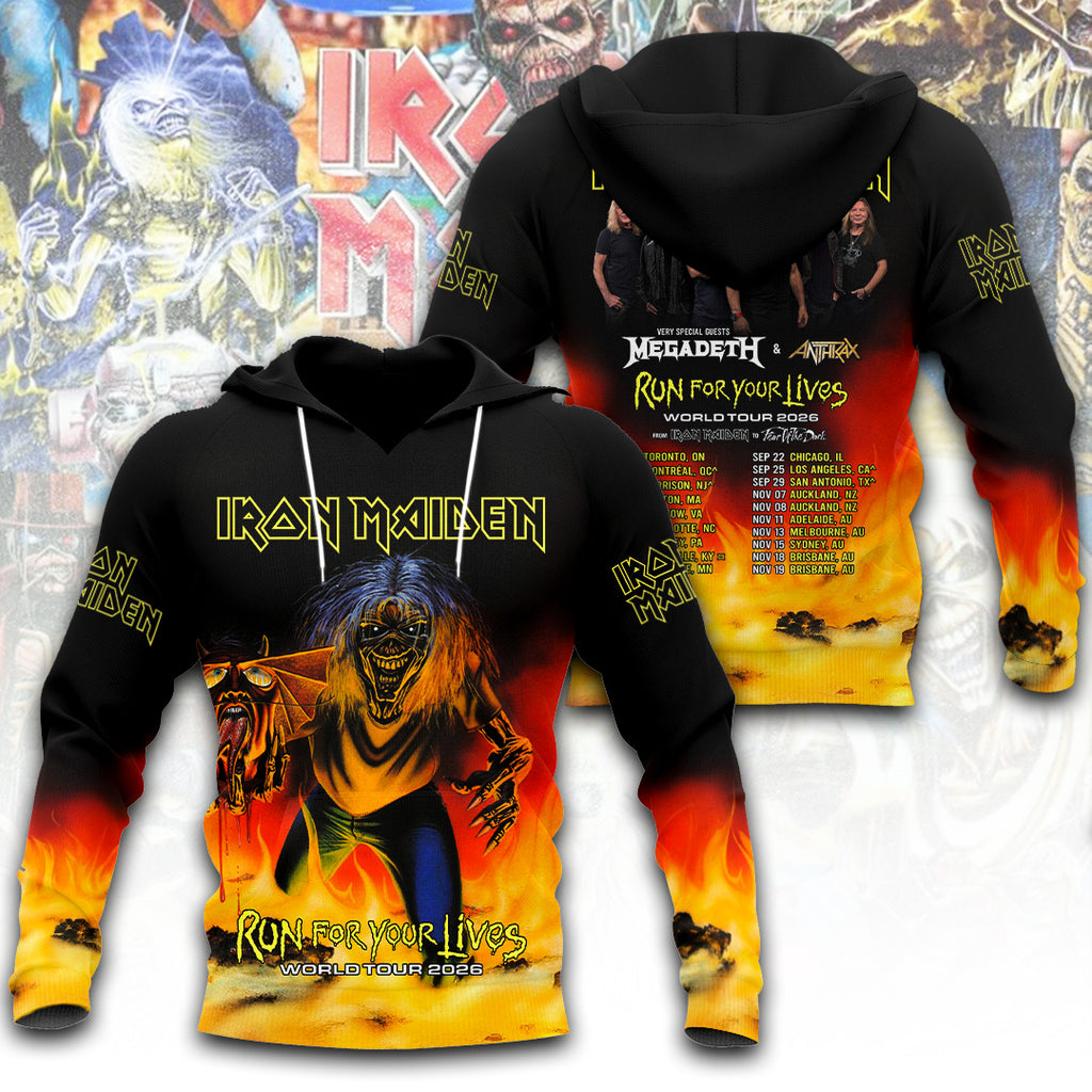 Iron Maiden Tour 2026 3D Apparel – TANTN22740