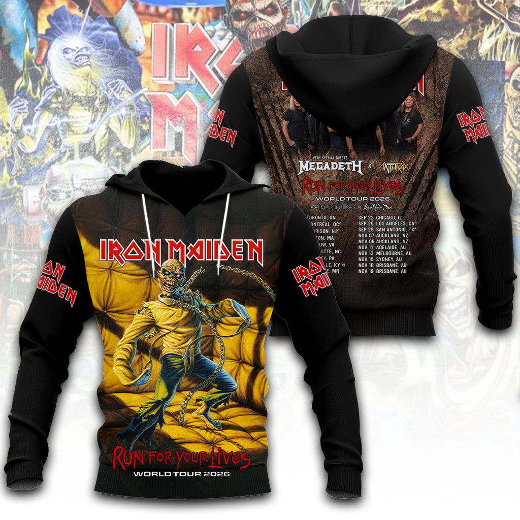 Iron Maiden Tour 2026 3D Apparel – TANTN22746