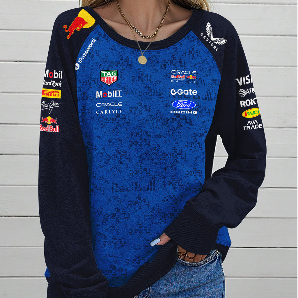 Red Bull Racing x Max Verstappen Round Neck Raglan Sleeve Sweatshirt – TANTN22755