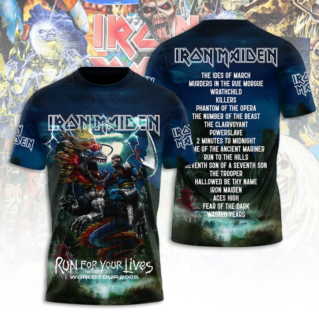 Iron Maiden 2026 World Tour 3D Apparel – TANTN22793