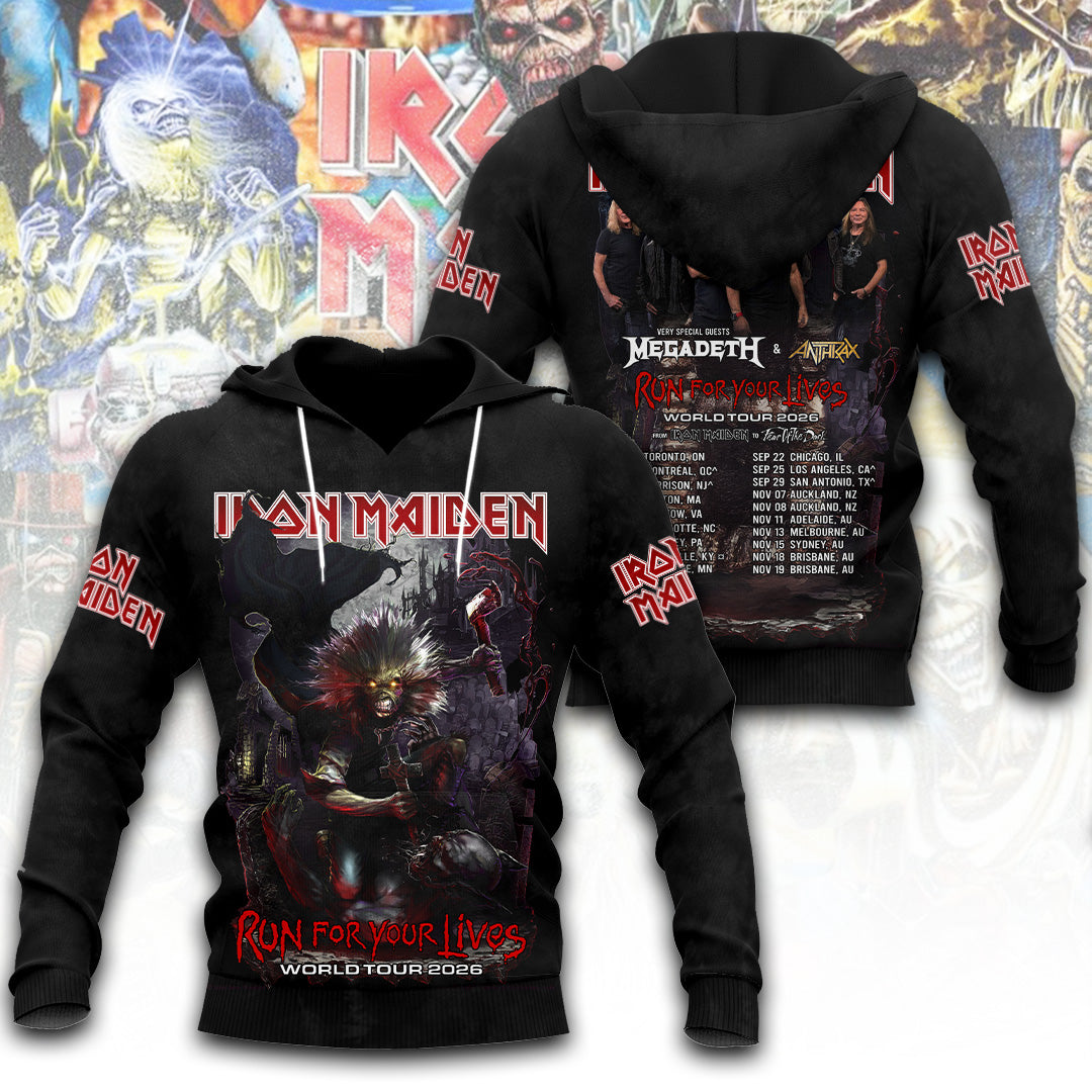Iron Maiden Tour 2026 3D Apparel – TANTN22796