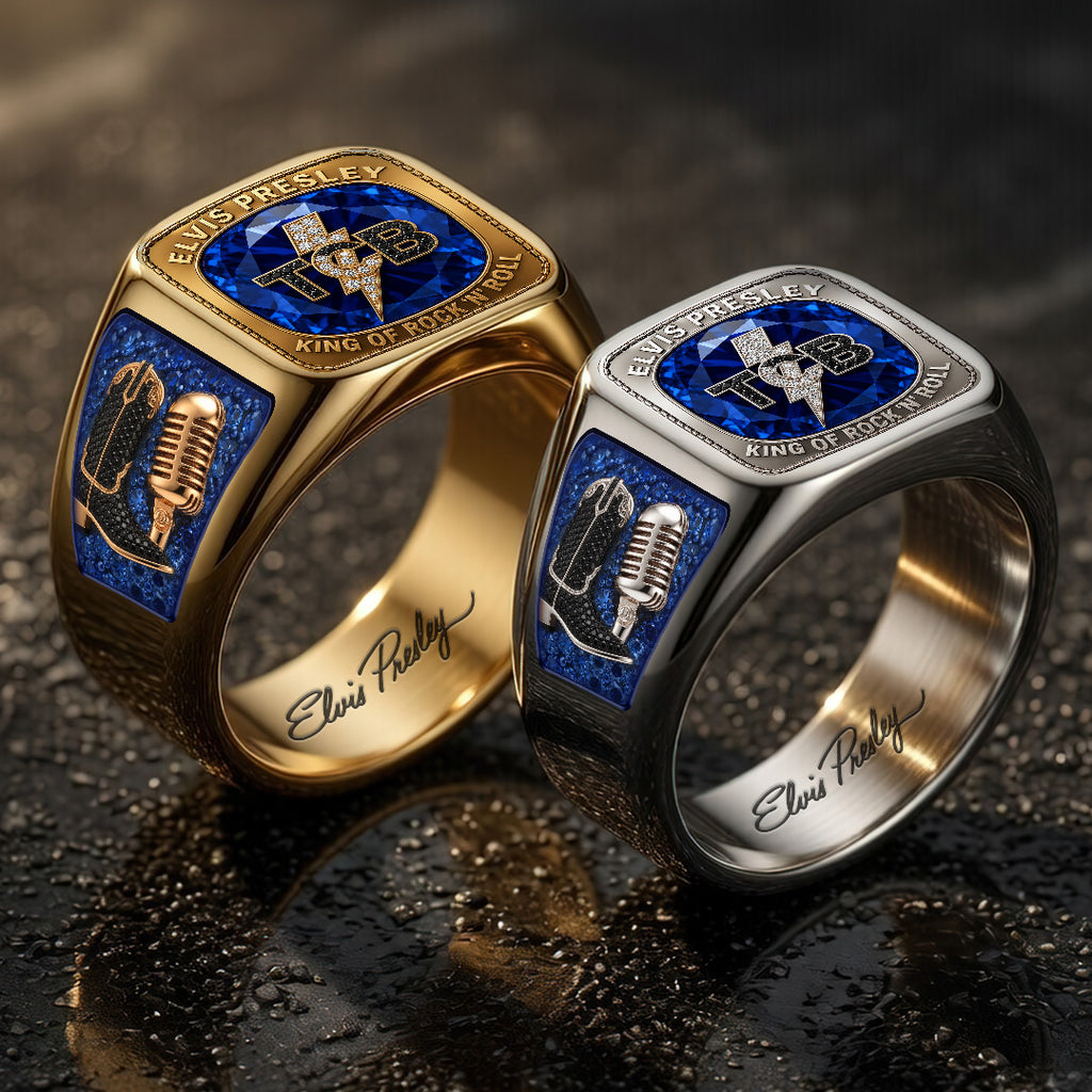 Elvis Presley 3D Engraved Ring – TANTN22813