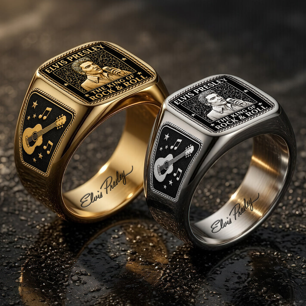 Elvis Presley 3D Engraved Ring – TANTN22814