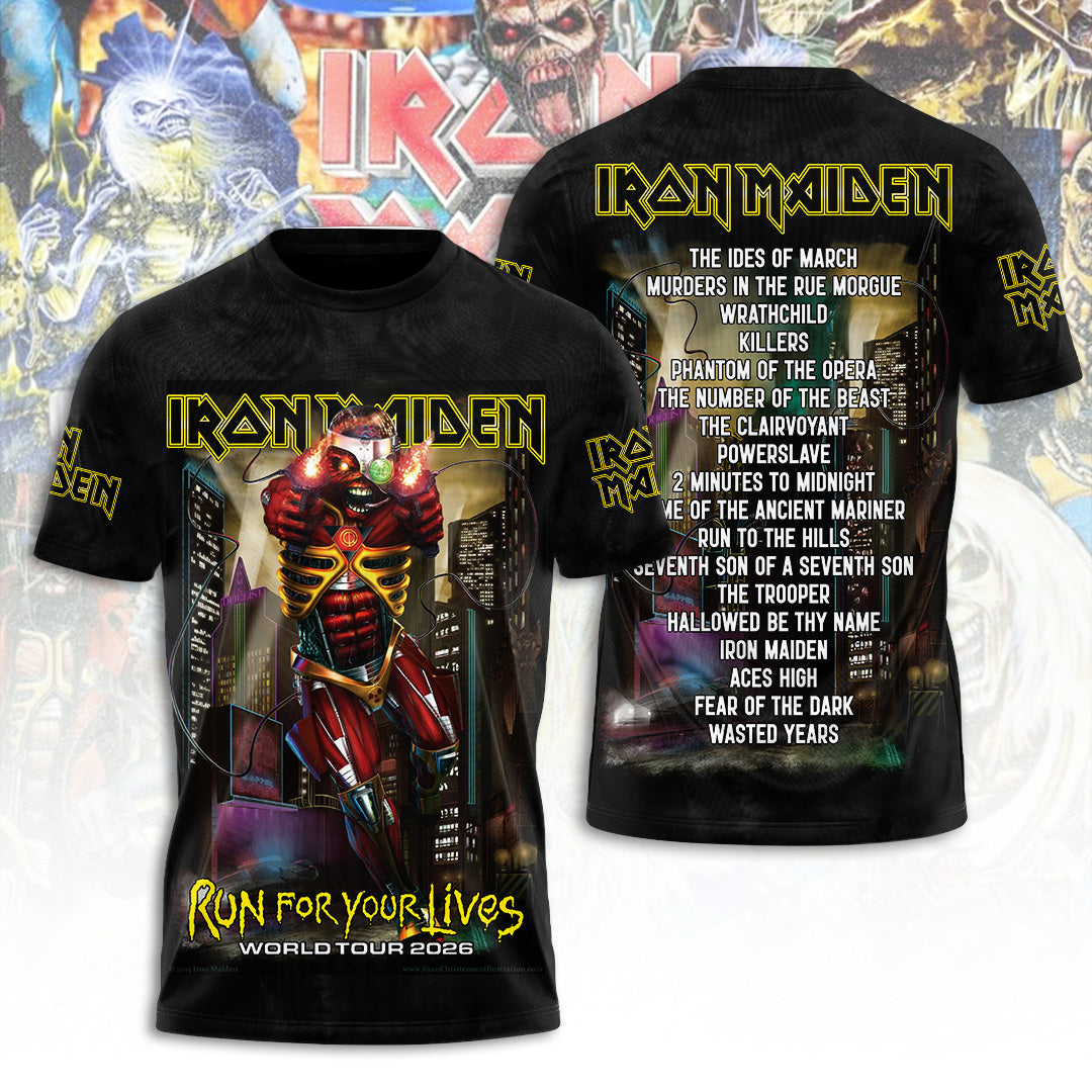 Iron Maiden Tour 2026 3D Apparel – TANTN22826
