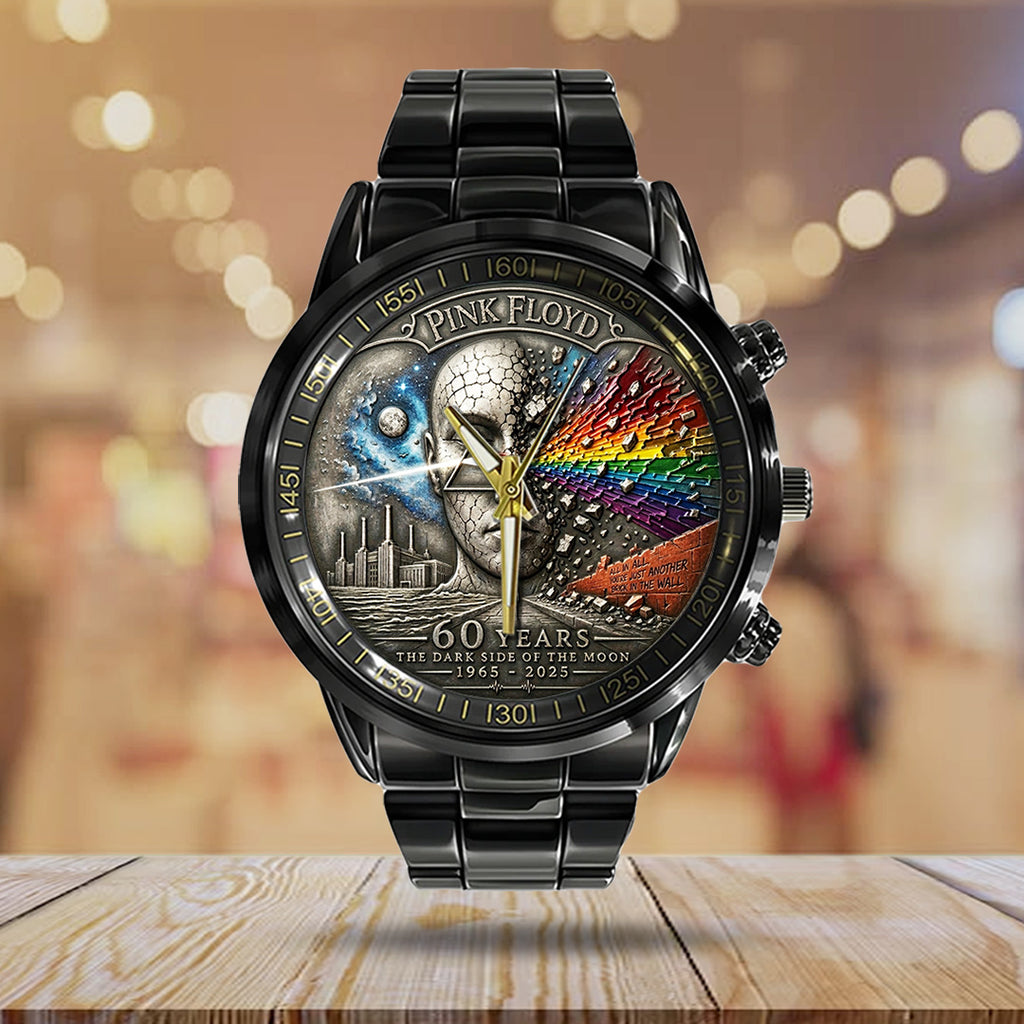 Pink Floyd 60th Anniversary Black Stainless Steel Watch – TANTN22860