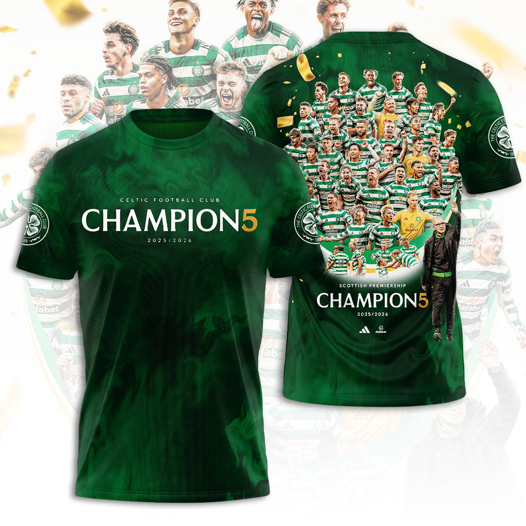 Celtic F.C. Champions 25/26 3D Apparel – TANTN22940