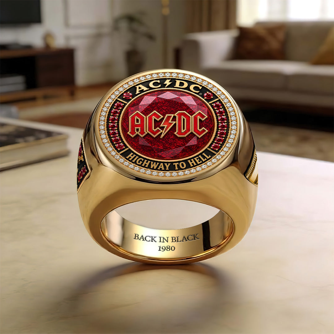 AC/DC 3D Engraved Ring – TANTN22979