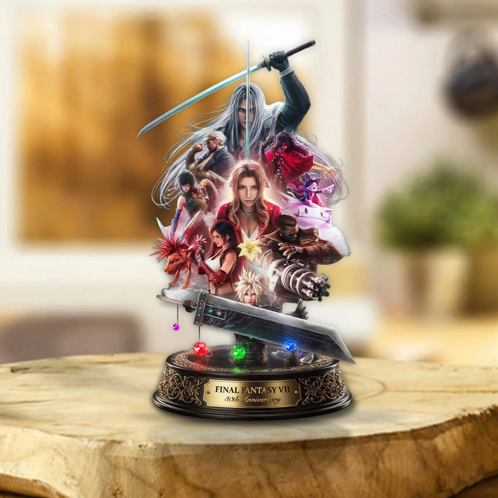 Final Fantasy VII 30th Anniversary Custom Shape Acrylic Plaque – TANTN22982