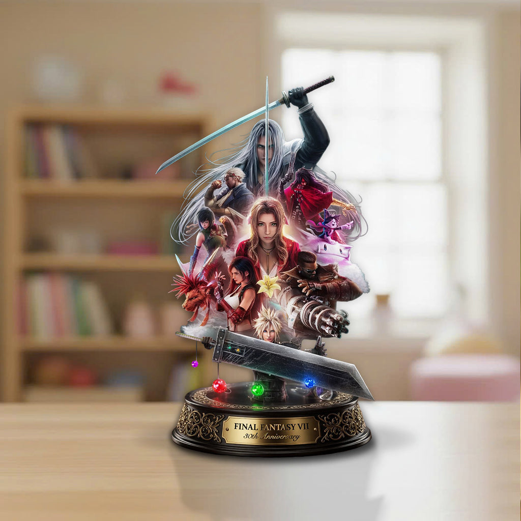 Final Fantasy VII 30th Anniversary Custom Shape Acrylic Plaque – TANTN22982