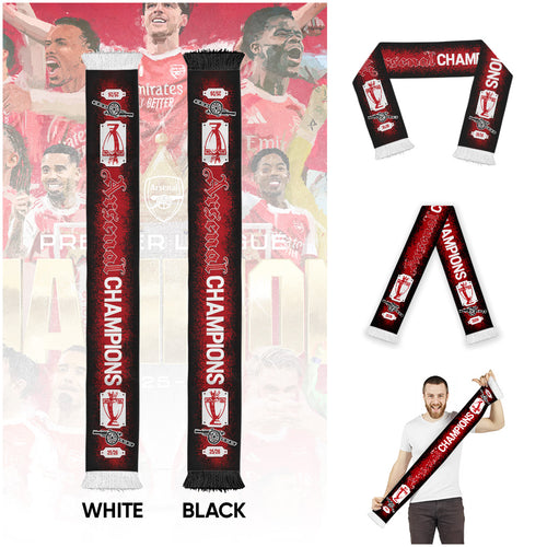 Arsenal FC Premier League Champions 25/26 Ruffneck Soccer Scarf – TANTN23039