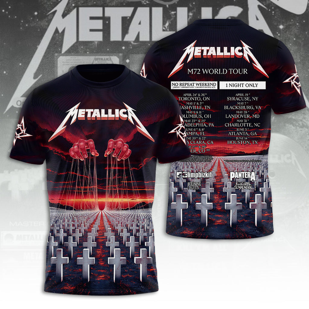 Metallica Tour 2026 3D Apparel – TANTN23072