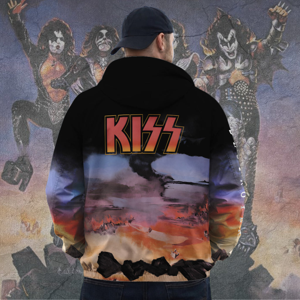 KISS Destroyer 50th Anniversary 3D Windbreaker Jacket – TANTN23089