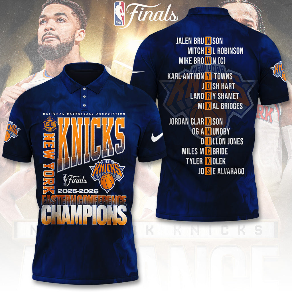 New York Knicks NBA Eastern Conference Champions 2026 3D Apparel – TANTN23193