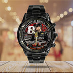 Kyle Busch Black Stainless Steel Watch – TANTN23203