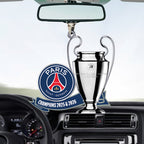 Paris Saint-Germain Champions of Europe 25/26 Custom shape 2-sided Acrylic Car Ornament – TANTN23281