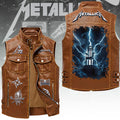 Metallica Tour 2026 Premium 2D Sleeveless Leather Vest – TANTN23396