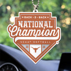 Texas Longhorns NCAA Women's Softball Champions 2026 Custom shape 2-sided Acrylic Car Ornament – TANTN23423