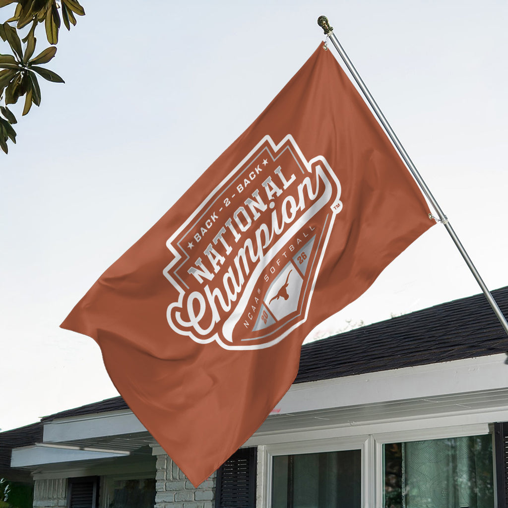 Texas Longhorns NCAA Women's Softball Champions 2026 3D Double-side House Flag – TANTN23424