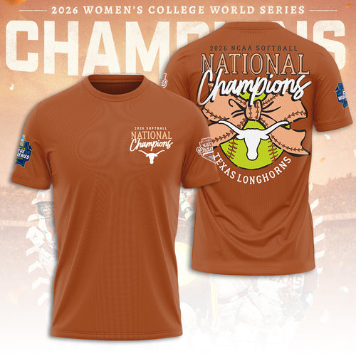 Texas Longhorns NCAA Women's Softball Champions 2026 3D Apparel – TANTN23426