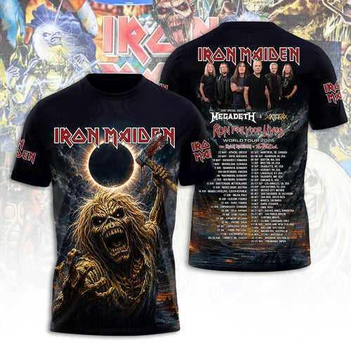 Iron Maiden Tour 2026 3D Apparel – TANTN23508