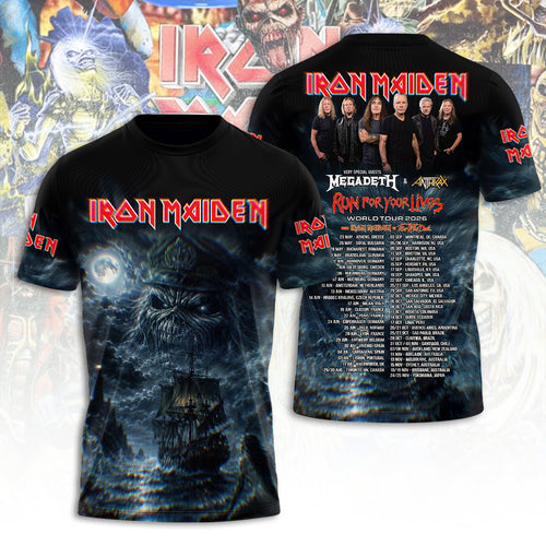 Iron Maiden Tour 2026 3D Apparel – TANTN23584
