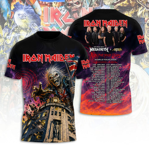 Iron Maiden Tour 2026 3D Apparel – TANTN23596