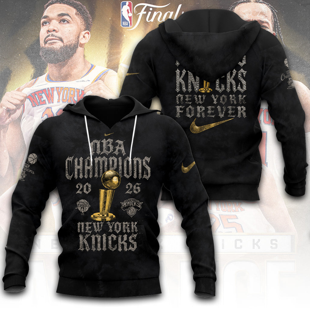 New York Knicks NBA Finals Champions 2026 3D Apparel – TANTN23633