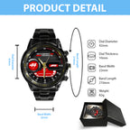 Scuderia Ferrari x Lewis Hamilton Black Stainless Steel Watch – TANTN23692