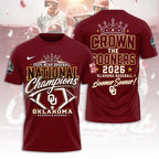 Oklahoma Sooners 2026 NCAA Baseball Men's College World Series Champions 3D Apparel – TANTN23858