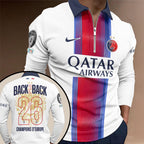 Paris Saint-Germain Champions of Europe 25/26 Zip Polo Shirt – TANTN23975