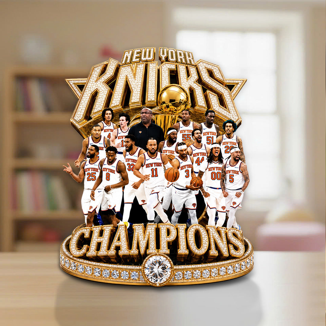 New York Knicks NBA Finals Champions 2026 Custom Shape Acrylic Plaque – TANTN24095