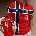 Norway National Football x Erling Haaland Zip Polo Shirt – TANTN24133