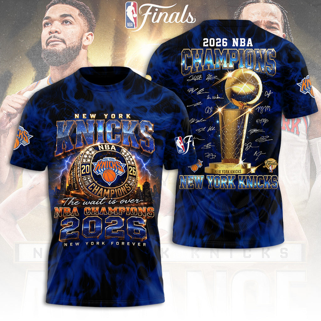 New York Knicks NBA Finals Champions 2026 3D Apparel – TANTN24149