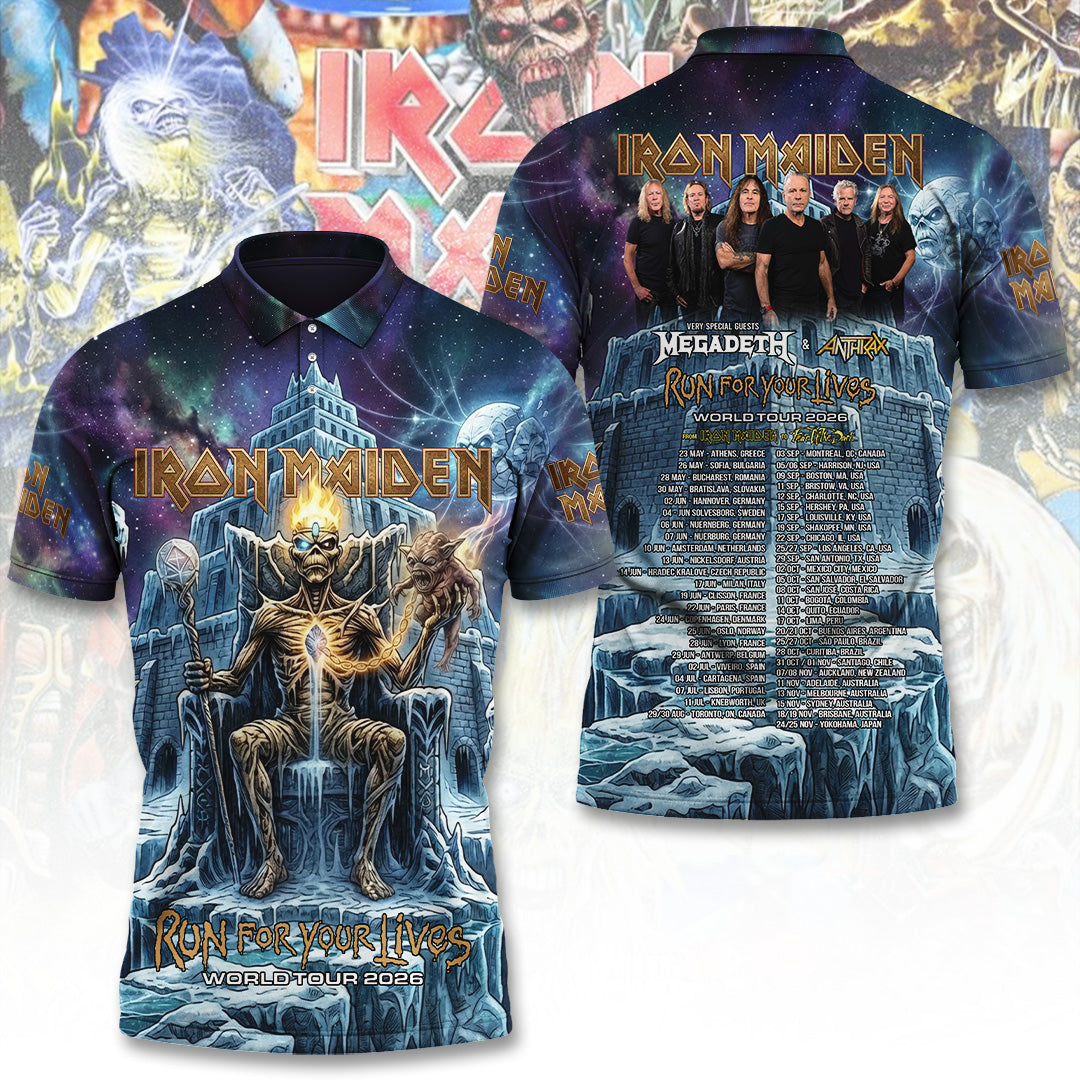 Iron Maiden Tour 2026 3D Apparel – TANTN24161