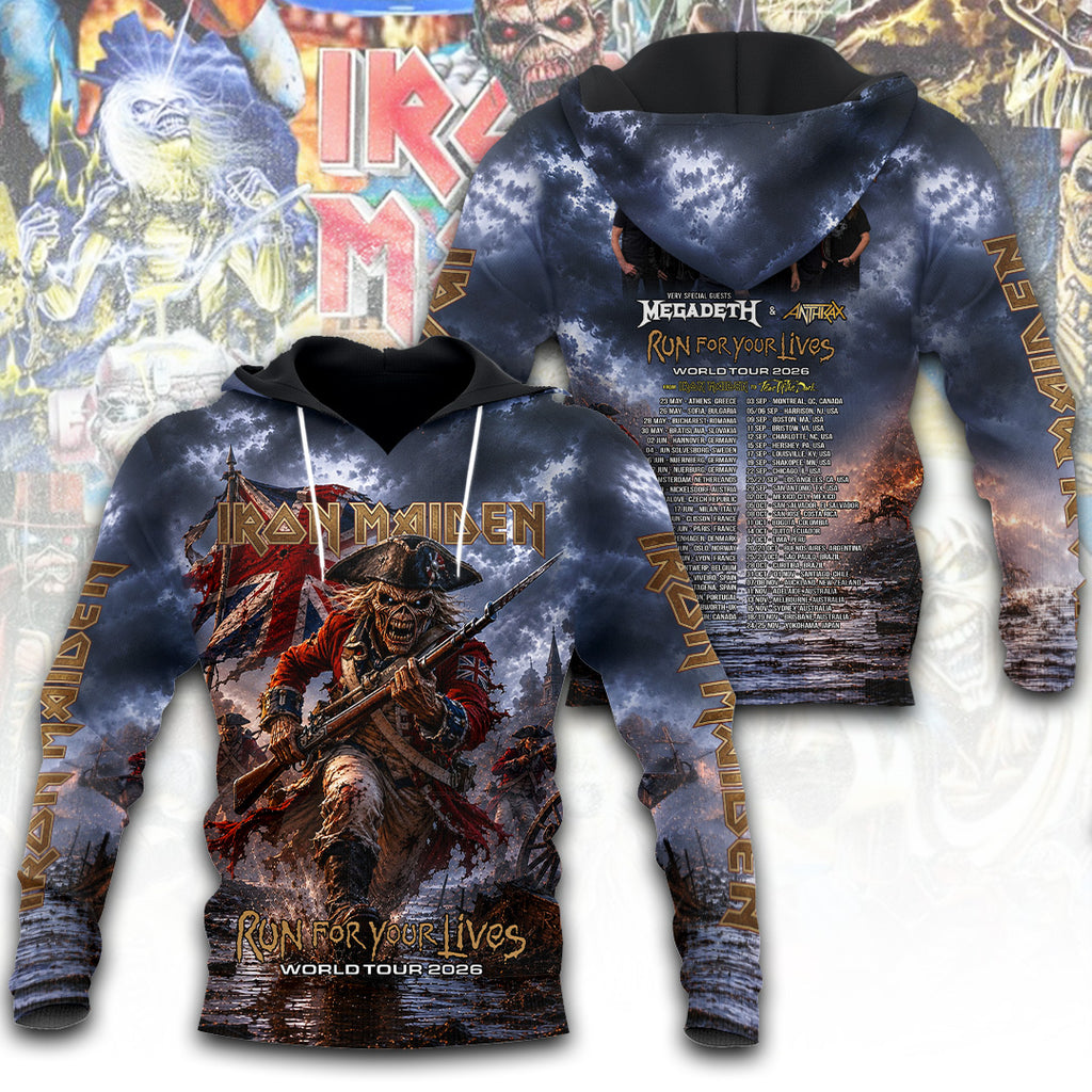 Iron Maiden Tour 2026 3D Apparel – TANTN24168