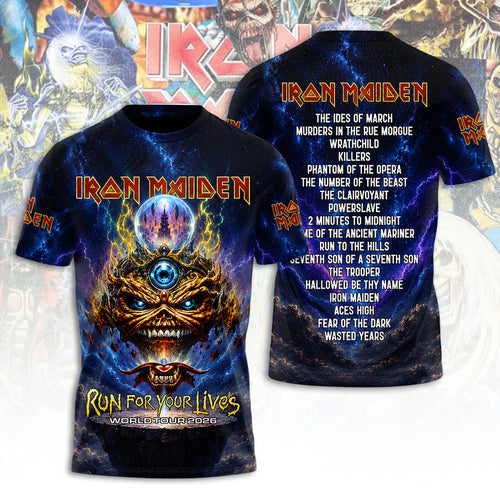 Iron Maiden Tour 2026 3D Apparel – TANTN24169