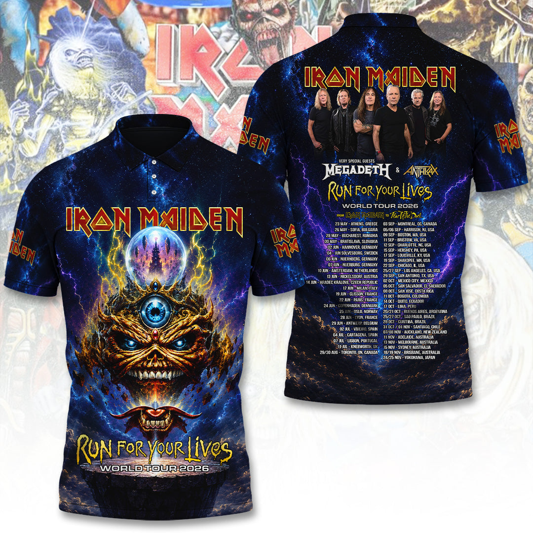 Iron Maiden Tour 2026 3D Apparel – TANTN24170