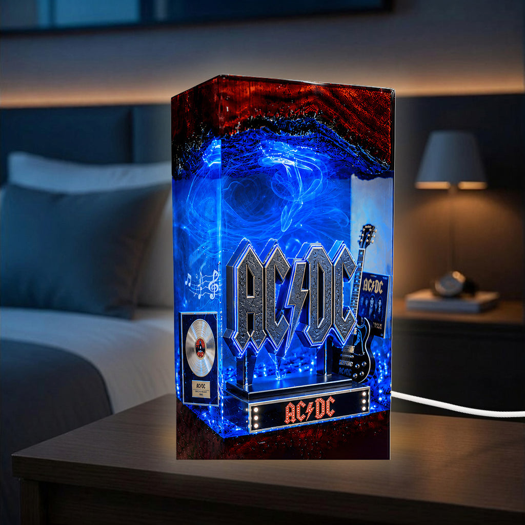 AC/DC Custom Shape Acrylic Light Box – TANTN24294