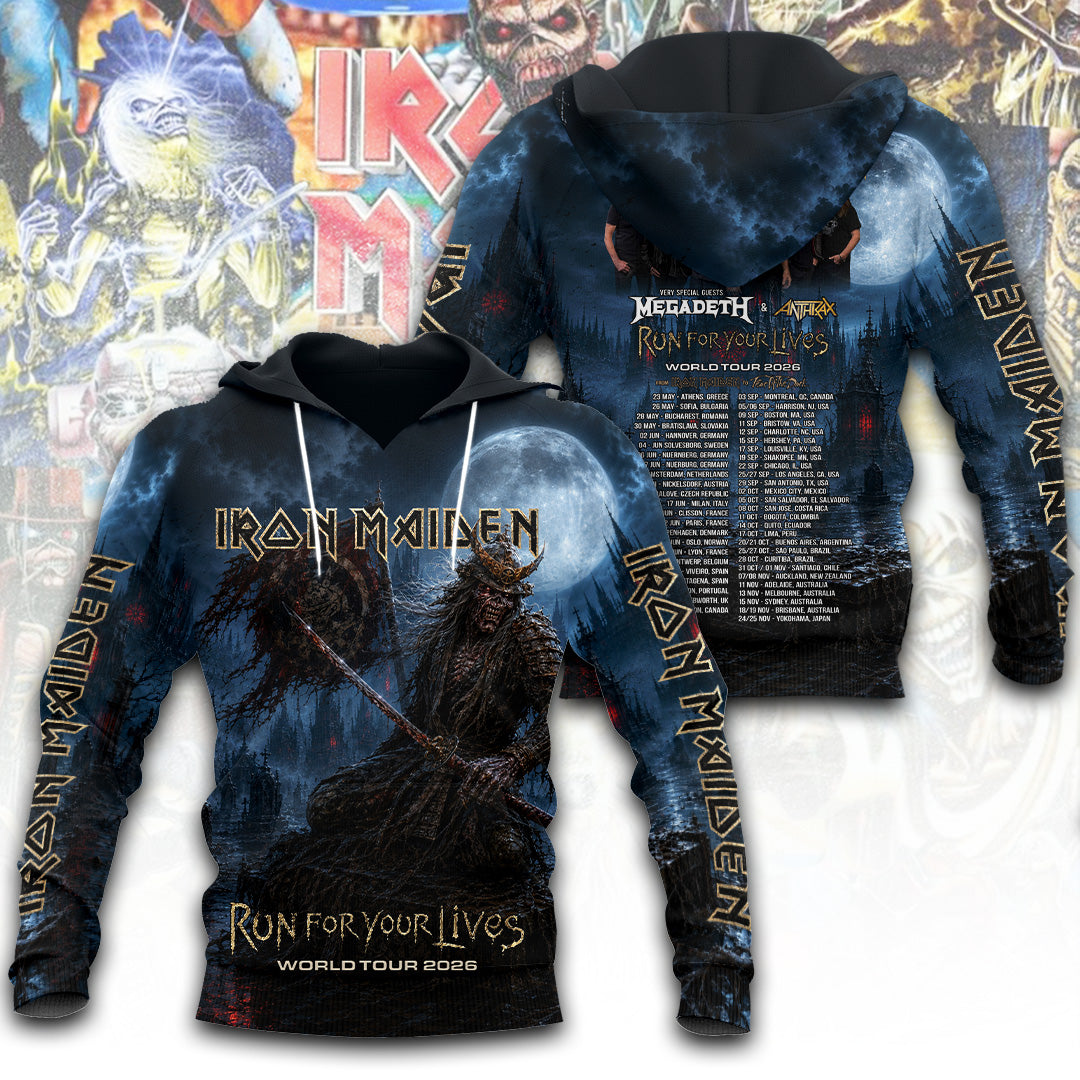Iron Maiden Tour 2026 3D Apparel – TANTN24314