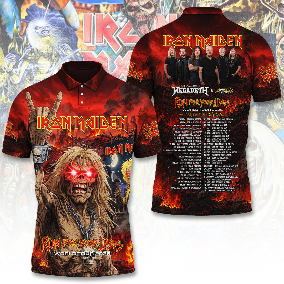 Iron Maiden Tour 2026 3D Apparel – TANTN24316