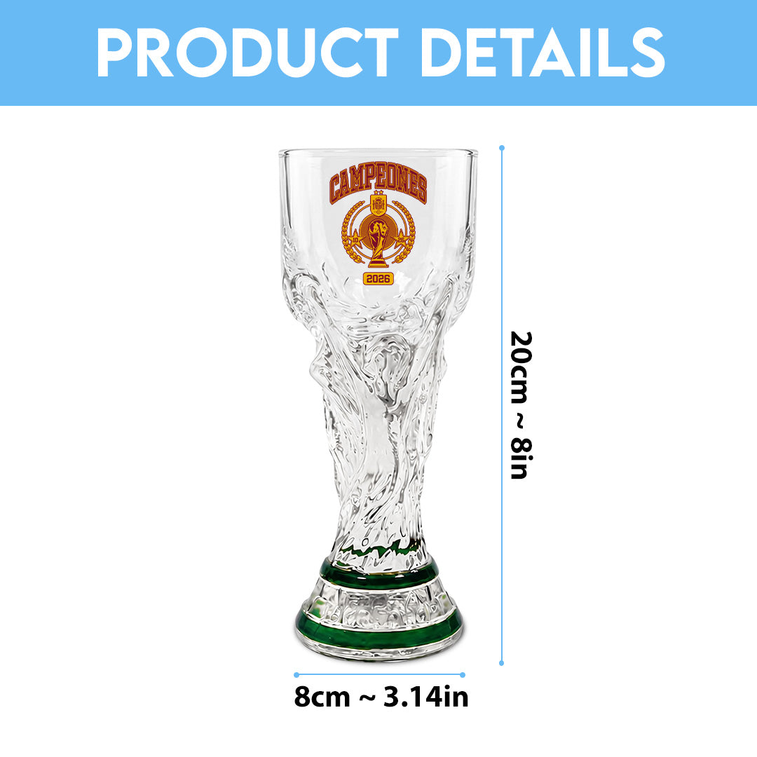 Spain FIFA World Cup 2026 Trophy Glass Cup – TANTN24372