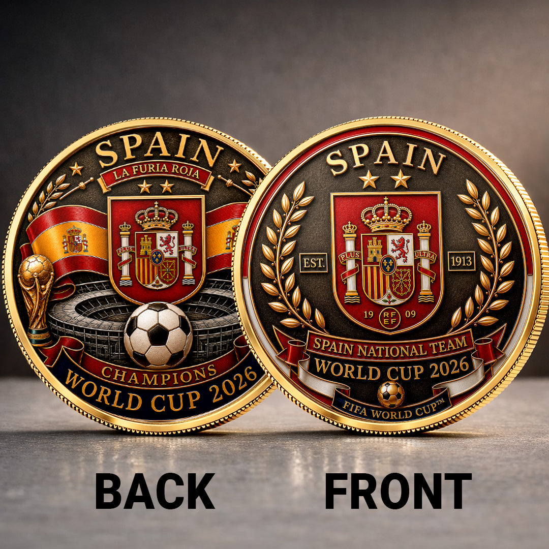 Spain National Team 2026 FIFA World Cup Champions Commemorative Coin – TANTN24378