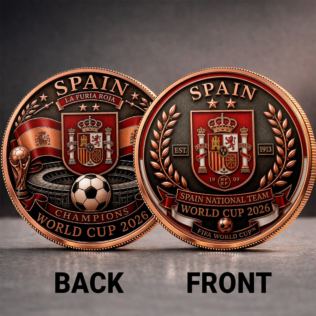 Spain National Team 2026 FIFA World Cup Champions Commemorative Coin – TANTN24378