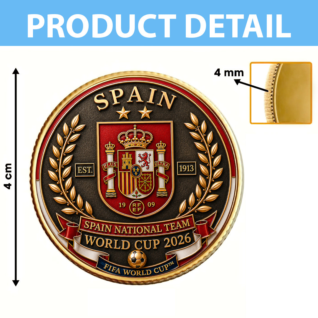 Spain National Team 2026 FIFA World Cup Champions Commemorative Coin – TANTN24378