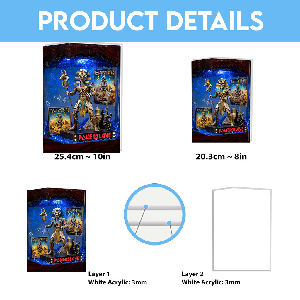 Iron Maiden Custom Shape Acrylic Light Box – TANTN24406