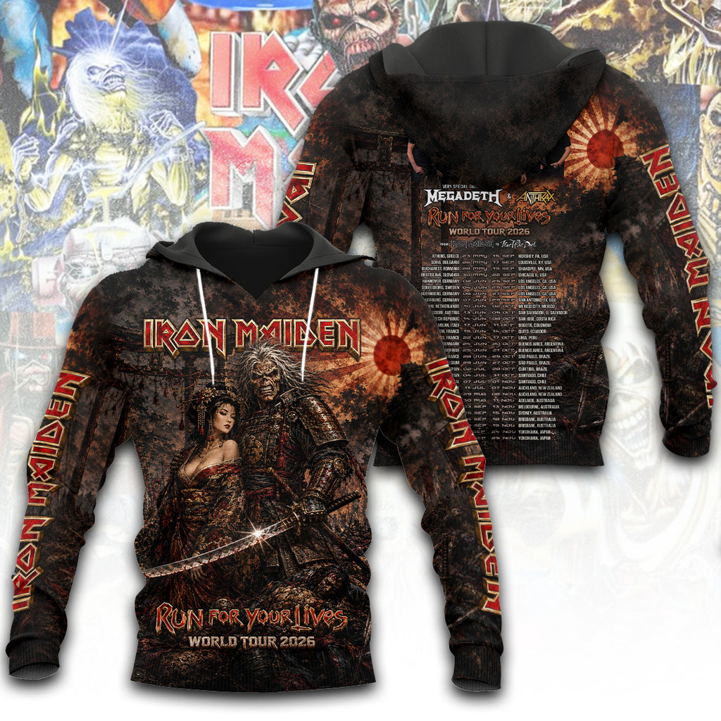 Iron Maiden Tour 2026 3D Apparel – TANTN24466