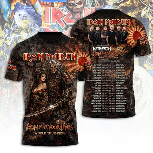 Iron Maiden Tour 2026 3D Apparel – TANTN24466