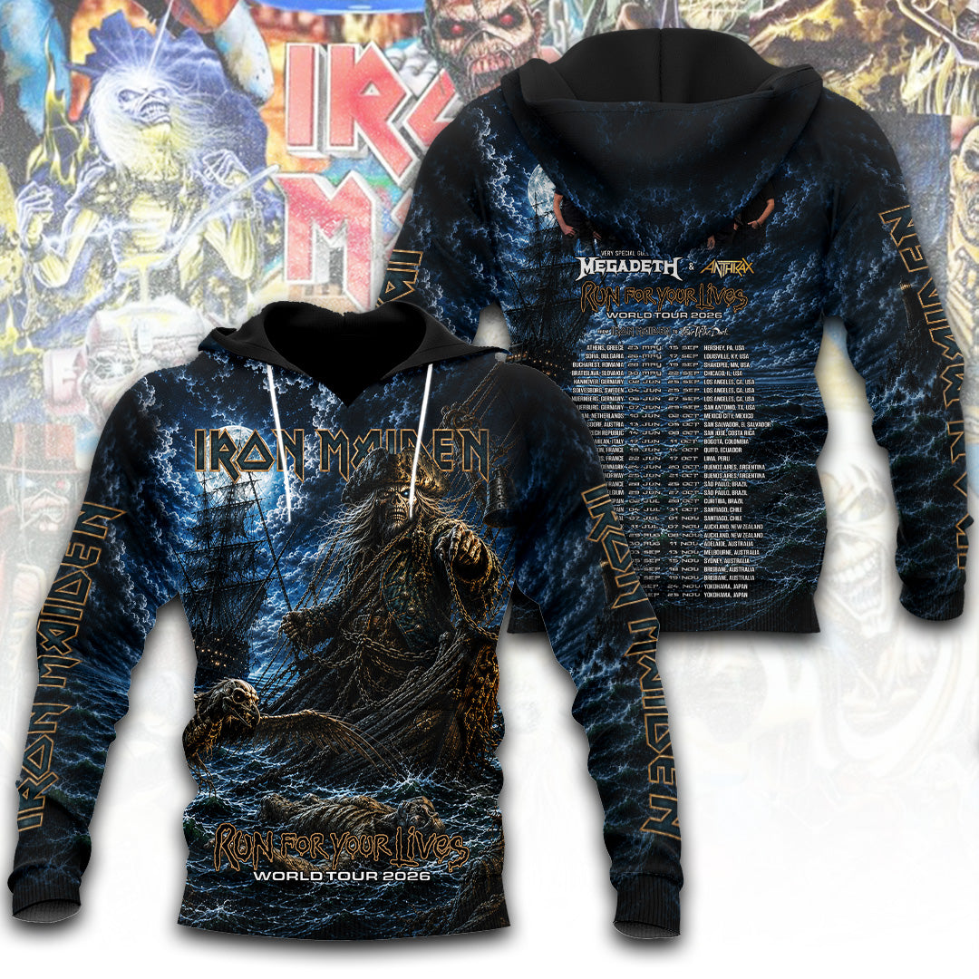 Iron Maiden Tour 2026 3D Apparel – TANTN24524