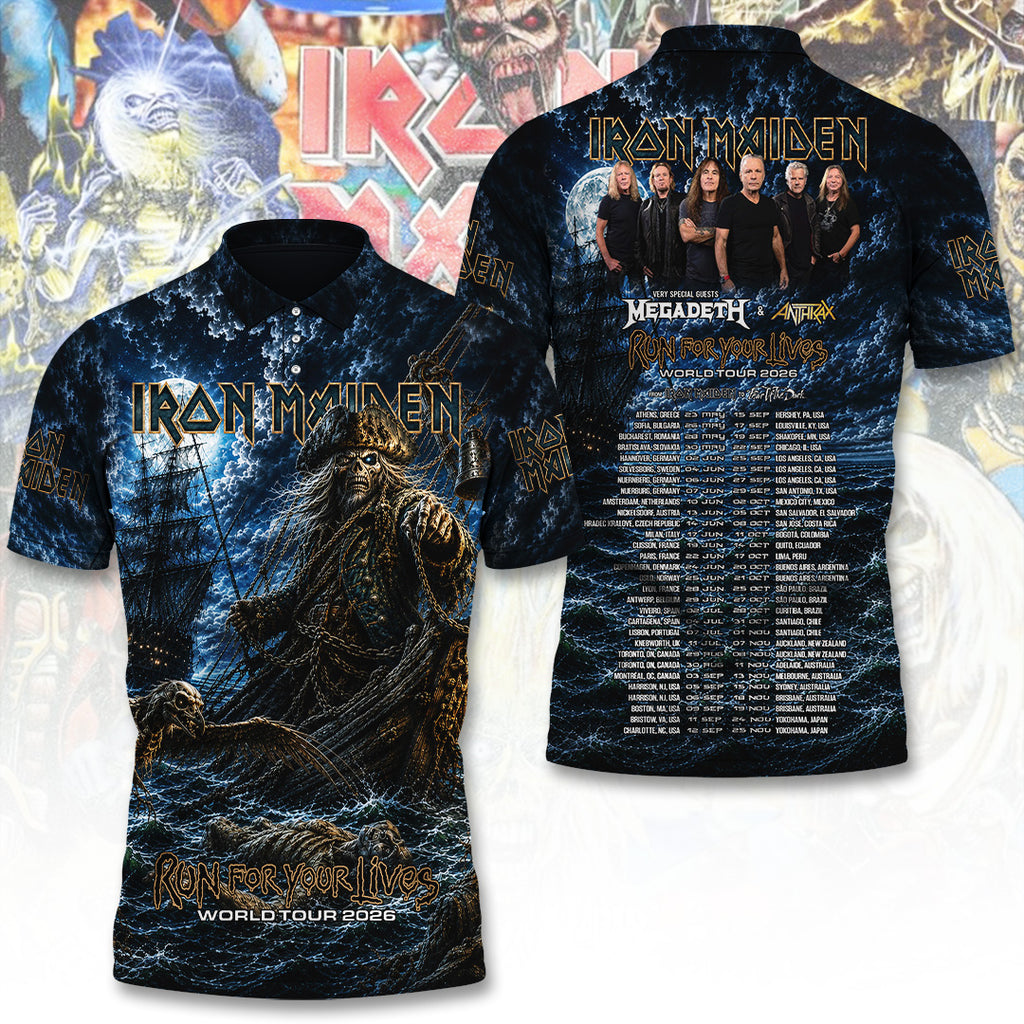 Iron Maiden Tour 2026 3D Apparel – TANTN24524
